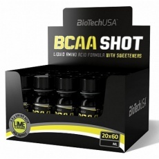 BCAA mega SHOT 20 бут. Х 60мл.  /  BioTech EU